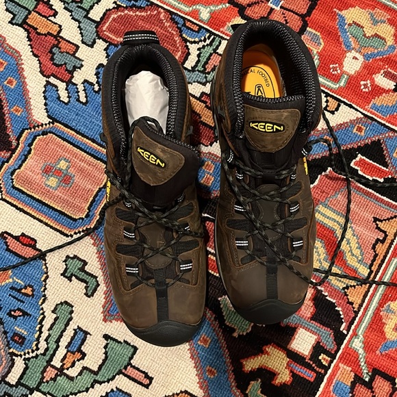 NWT KEEN Detroit XT MID WP steel toe. Men’s size 13EE. Work boots. Brown leather - Picture 1 of 13